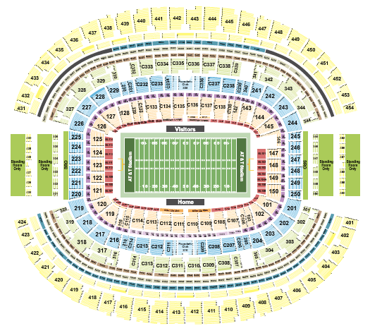 AT&T Stadium AT&T Stadium Seating Chart